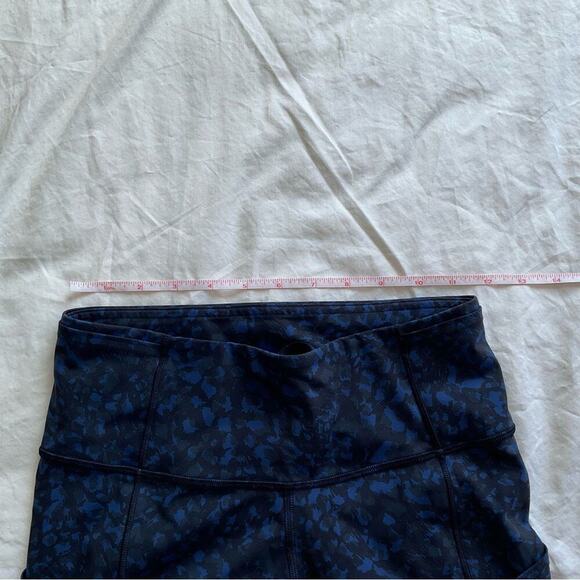Lululemon Women Fast Free HR LW6BCWS WLTL Blue Black Print - Picture 10 of 13